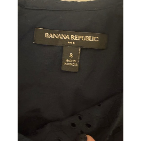 Banana Republic Navy Blue Sleeveless Dress Size 8 - Picture 7 of 9